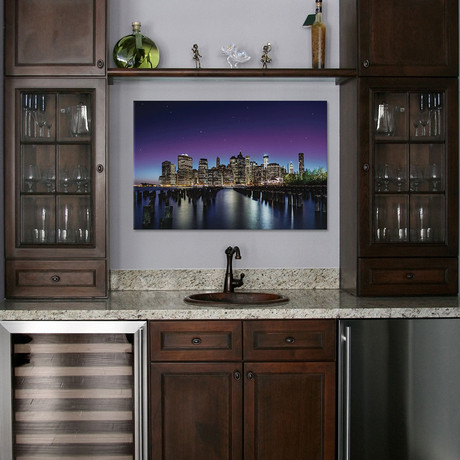 New York Sky Line by Nanouk El Gamal // Canvas Print (18" H x 0.75" D x 26" W)