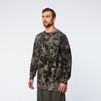 Marble Henry Long-Sleeve // Black + Marble (M)