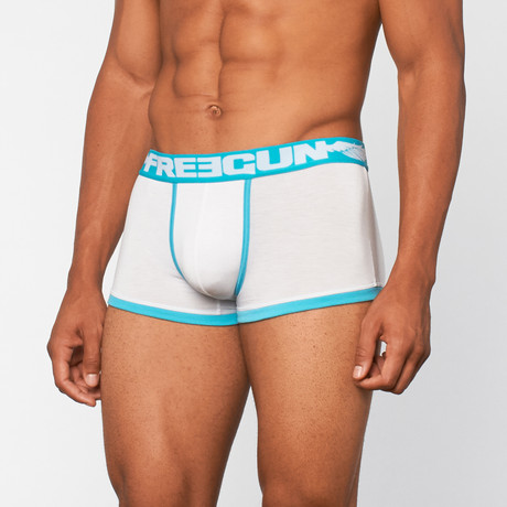 FREEGUN // Boxer // White + Blue (S)