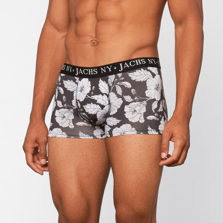 JACH's // Floral Boxer // Black + White (S)