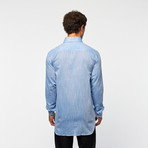 Natural Button-Down Shirt // Blue (L)