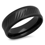 Stainless Steel Ring // Black IP (Size 9)