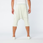 Stripped Moses Short // White + Indigo (M)