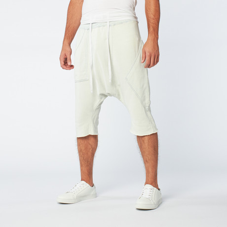 Stripped Moses Short // White + Indigo (S)