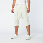 Stripped Moses Short // White + Indigo (M)