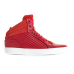 Libertine Suede Quilted Mid-Top // Red (Euro: 44)