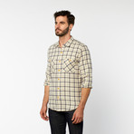 Threads for Thought // Flannel Button-Up // Ecru Plaid (L)