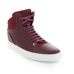 Libertine Suede Quilted Mid-Top // Claret (Euro: 41)