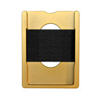 Vertical Apex Wallet // Gold