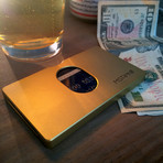 Horizontal Apex Wallet // Gold