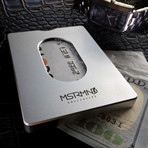 Vertical Apex Wallet // Silver