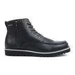 Monroe Side Zip Lace-Up Boots // Black (US: 11)