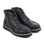 Monroe Side Zip Lace-Up Boots // Black (US: 11)