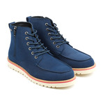 Xray // Monroe Side Zip Lace Up Boots // Navy (US: 7)