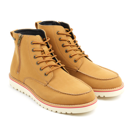 Xray // Monroe Side Zip Lace Up Boots // Tan (US: 7)