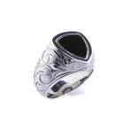 Black Chrome Hawaiian Ring (Size 8.5)