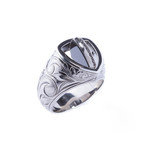 Black Chrome Hawaiian Ring (Size 8.5)