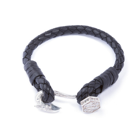 Braided Hook Bracelet // Fish Hook (7")