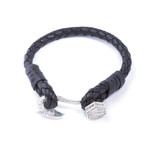 Braided Hook Bracelet // Fish Hook (7")