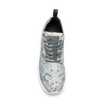 Snake Leather Sneaker // Grey Python (US: 9)