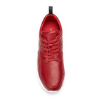 Leather Sneaker // Red + White (US: 8)
