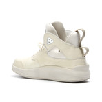 Leather Tab High-Top Sneaker // Bone White (US: 13)