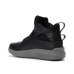 Leather Tab High-Top Sneaker // Black + Grey (US: 8)