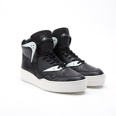 Leather High-Top Sneaker // Black (US: 8)