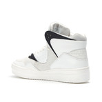 Leather High-Top Sneaker // White + Black (US: 12)