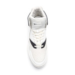 Leather High-Top Sneaker // White + Black (US: 12)