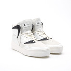 Leather High-Top Sneaker // White + Black (US: 12)