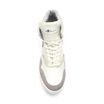 Leather High-Top Sneaker // White + Grey (US: 9)