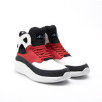 Leather Tab High-Top Sneaker // Red + Black (US: 9)