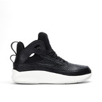 Leather Tab High-Top Sneaker // Black + White (US: 9)