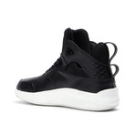 Leather Tab High-Top Sneaker // Black + White (US: 9)