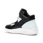 Leather Block High-Top Sneaker // Black + White (US: 11)