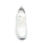 Snake Leather Sneaker // White Python (US: 10.5)