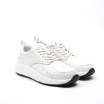 Snake Leather Sneaker // White Python (US: 11)