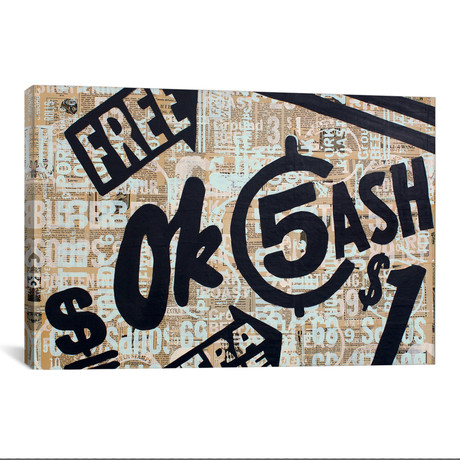 Dollar Signs // Kyle Mosher (26"W x 18"H x 0.75"D)