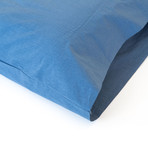 Washed Solid Percale Cotton Sheet Set // Navy (Twin)