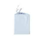 Washed Solid Percale Cotton Sheet Set // Light Blue (Full)