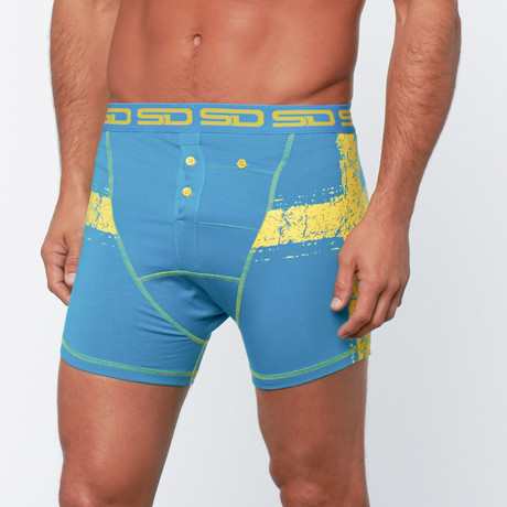 Swedish Boxer Short // Blue + Yellow (S)