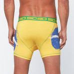 Brazilian Boxer Short // Yellow + Green + Blue (S(30"-32"))