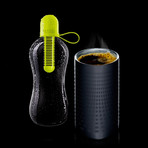 Green Bobble + Black Steel Presse
