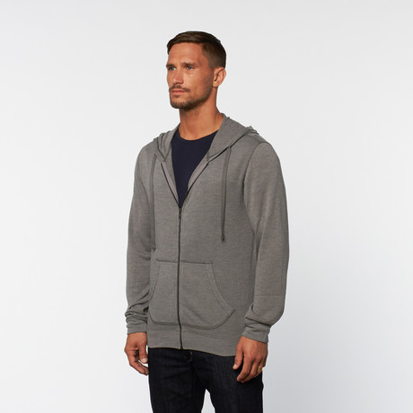 Athletic French Terry Hoodie // Grey (S)