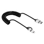 AluCable Duo Twist // USB + Lightning