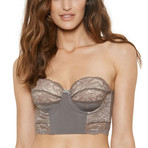 Dalliance Longline Strapless Bra // Warm Grey (S)