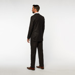 Giorgio Sanetti // Slim Fit Suit // Solid Black (US: 46L)