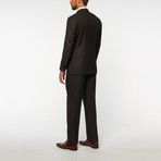 Eleganza // 2-Piece Modern Fit Pattern Suit // Navy (US: 40S)