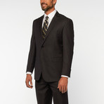 Eleganza // 2-Piece Modern Fit Pattern Suit // Navy (US: 38R)